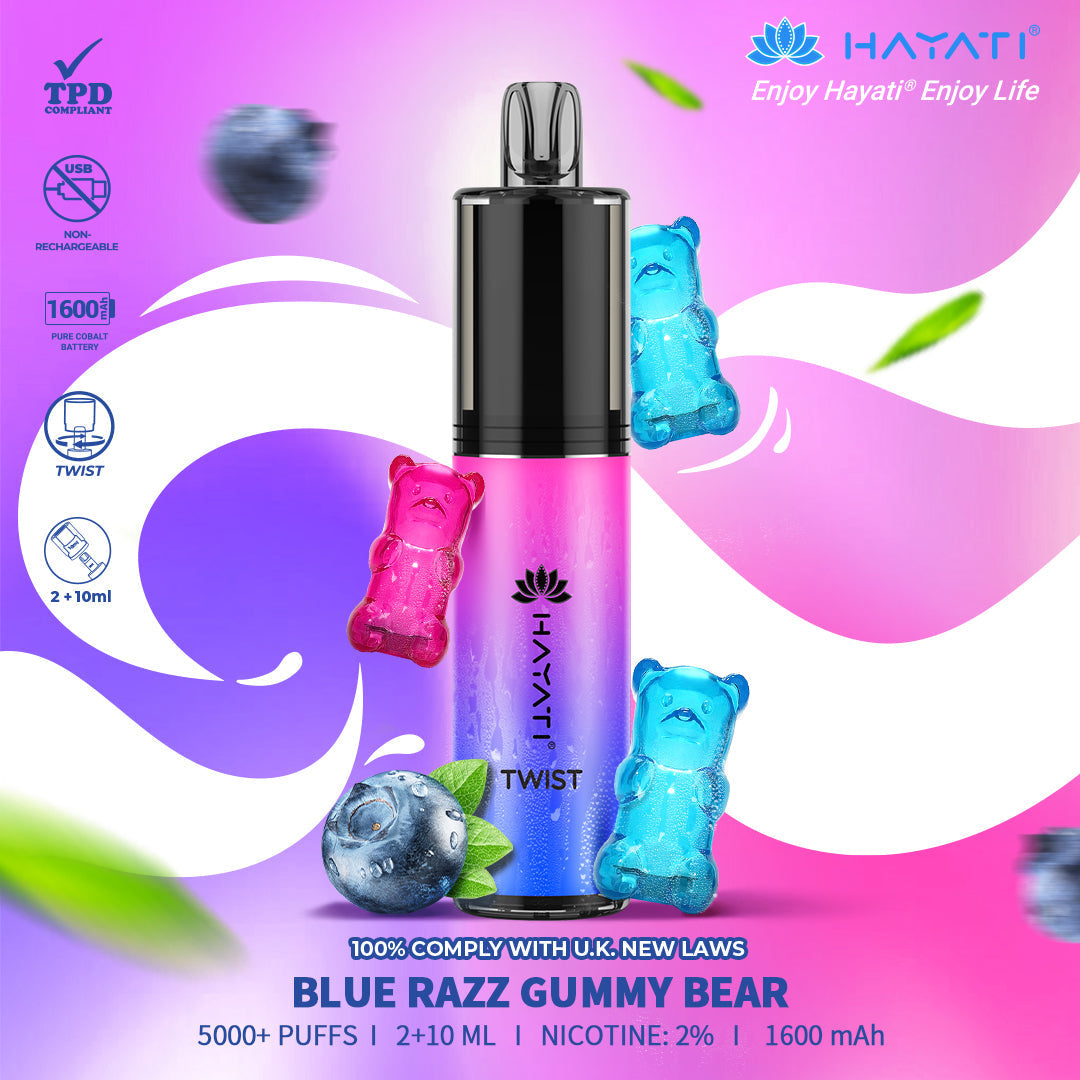 Hayati Twist 5000 Puffs Disposable Vape Pod Kit (Box of 10)