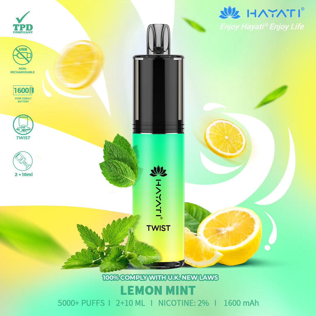 Hayati Twist 5000 Puffs Disposable Vape Pod Kit (Box of 10)