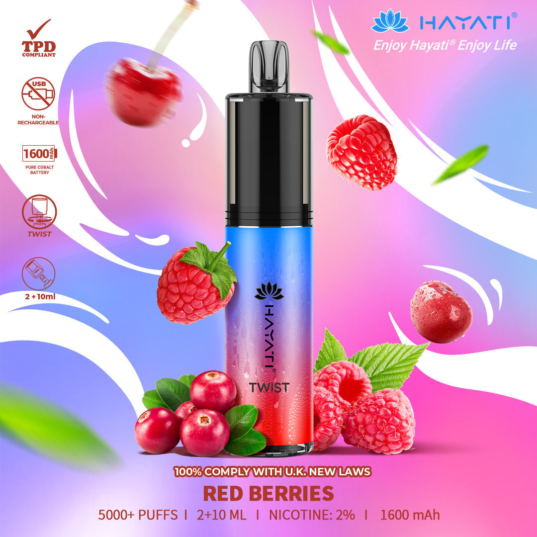 Hayati Twist 5000 Puffs Disposable Vape Pod Kit (Box of 10)