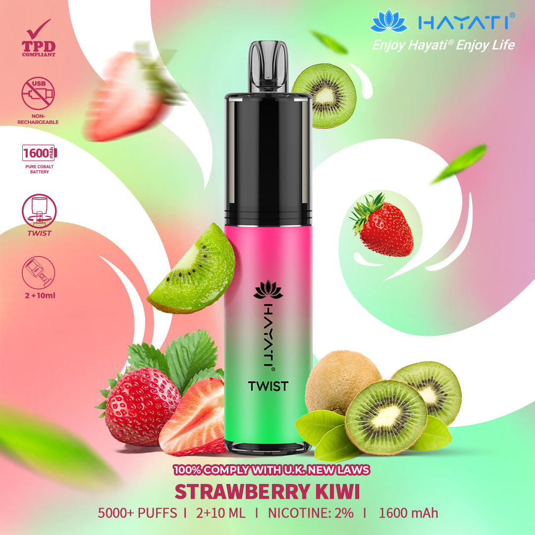 Hayati Twist 5000 Puffs Disposable Vape Pod Kit (Box of 10)