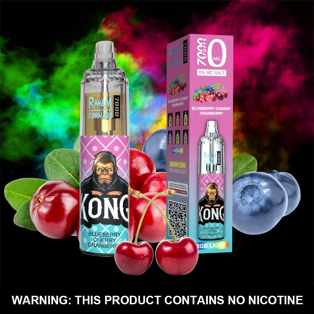 RandM Tornado 7000 Puff Disposable Vape Zero Nicotine (Box of 10)