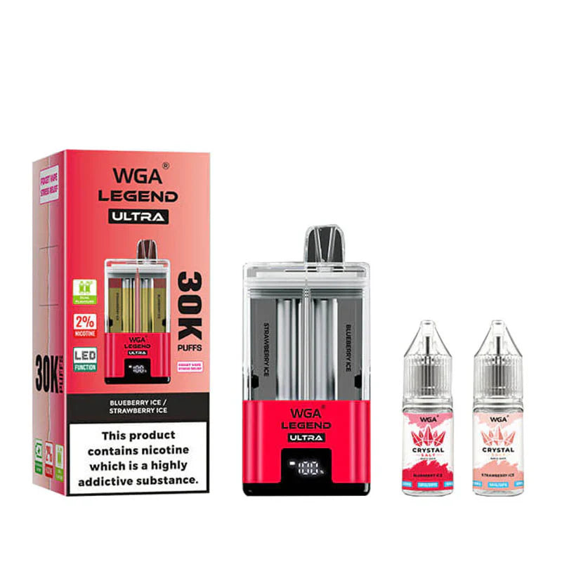 WGA Crystal Legend Ultra 30000 Puffs Disposable Vape (Box of 10)
