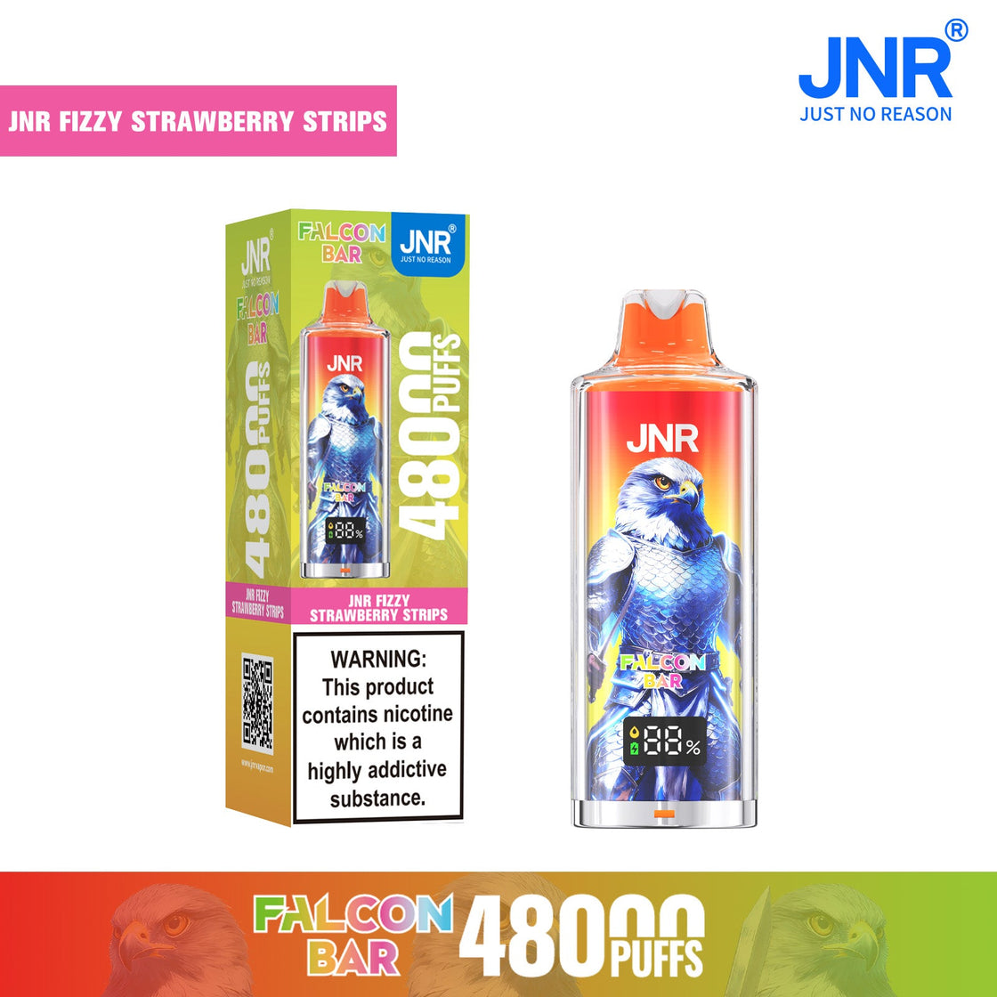JNR Falcon Bar 48000 Puffs Disposable Vape (Box of 10)