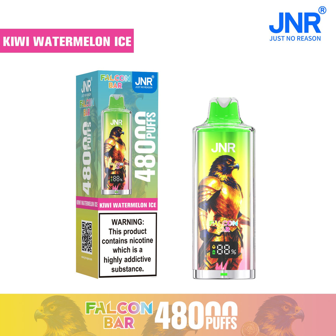 JNR Falcon Bar 48000 Puffs Disposable Vape (Box of 10)