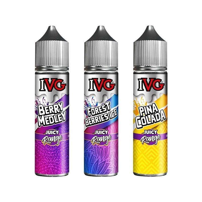 IVG Juicy Range 50ml Shortfill (Pack Of 10)